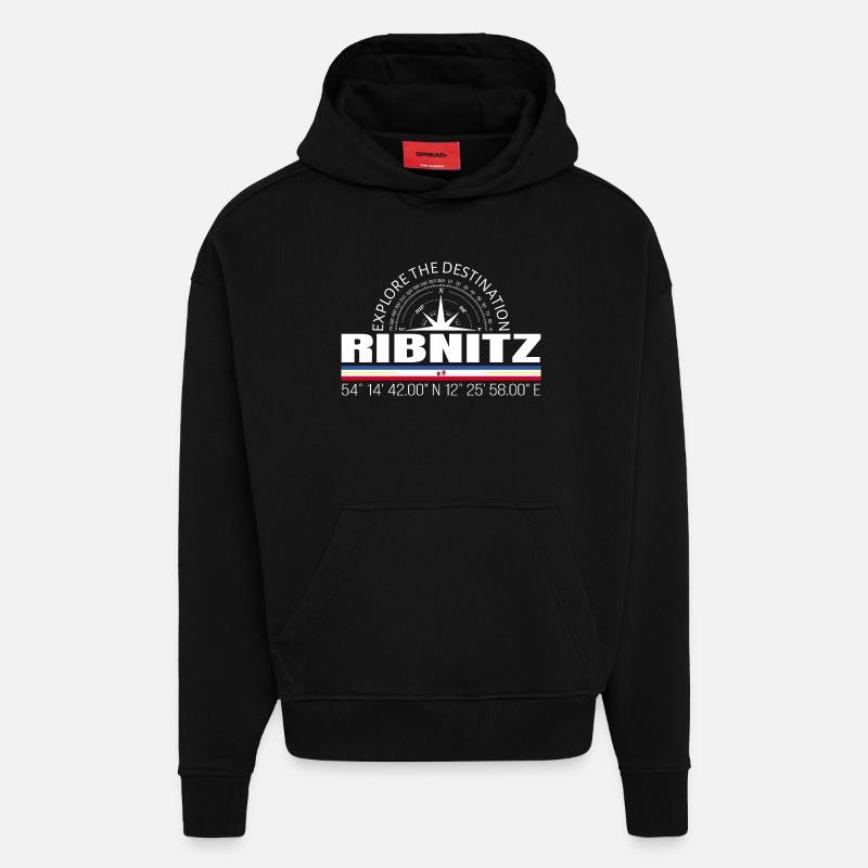 Ribnitz - Hoodie- made by SPREAD - SOLID BLACK