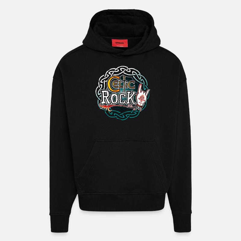 Keltischer Rock - Hoodie- made by SPREAD  - SOLID BLACK
