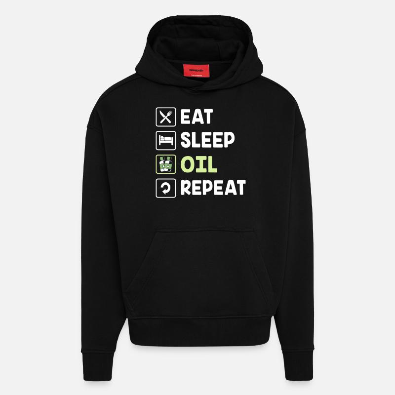 Ätherisches Öl - Hoodie- made by SPREAD  - SOLID BLACK