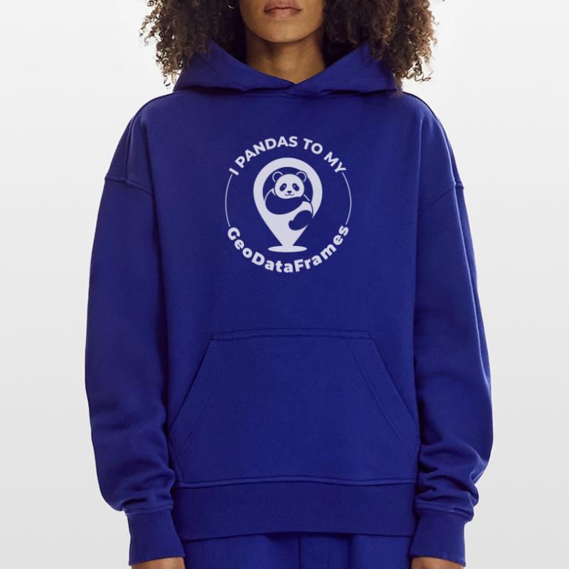 GeoDataFrames Pandas GIS Python Programmierung Hoodie- made by SPREAD 