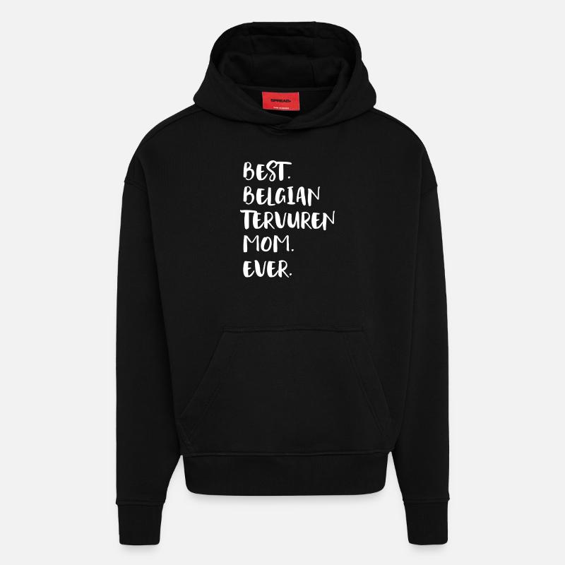 Belgian Tervuren - Hoodie- made by SPREAD  - SOLID BLACK