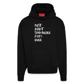 Riesenschnauzer Giant Schnauzer - Hoodie- made by SPREAD  - SOLID BLACK - Vorne