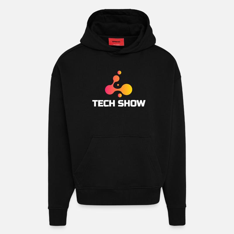 Technikshow Neon Blob Tee - Hoodie- made by SPREAD  - SOLID BLACK