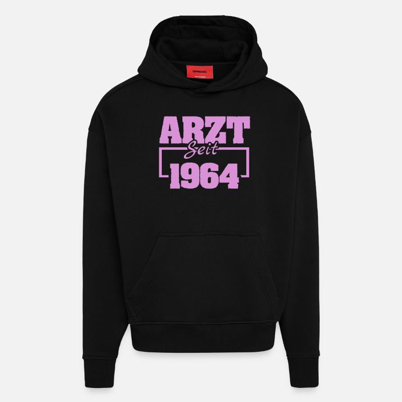 HNO 1964 - Hoodie- made by SPREAD  - SOLID BLACK