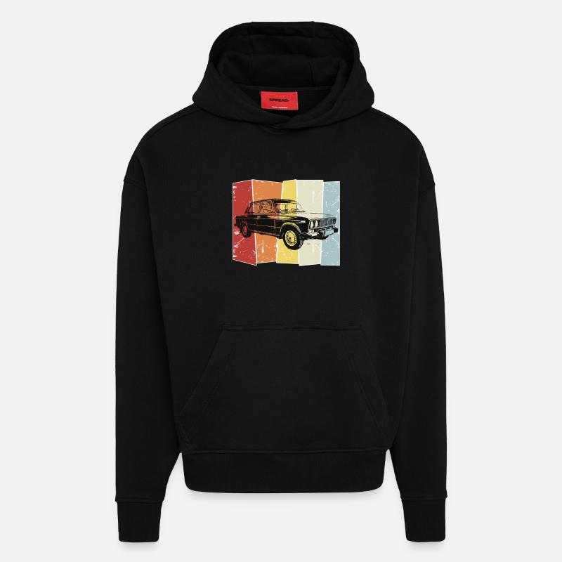 Lada Riva - Sweat à capuche bio épais oversize fabriqué en UE - SOLID BLACK