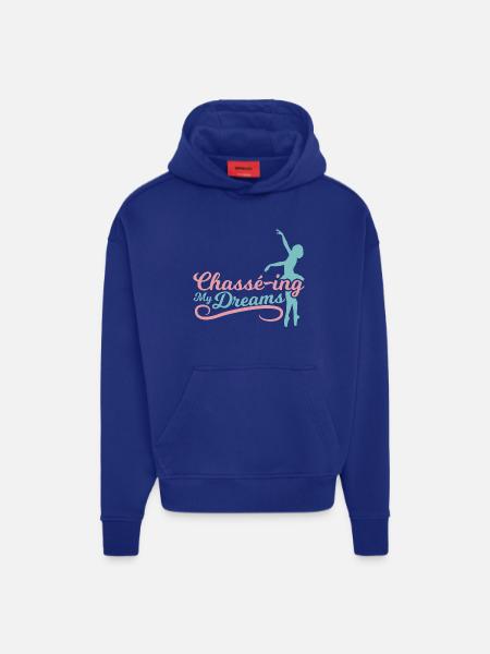 Chase my dreams - Hoodie- made by SPREAD  - SOLID BLACK