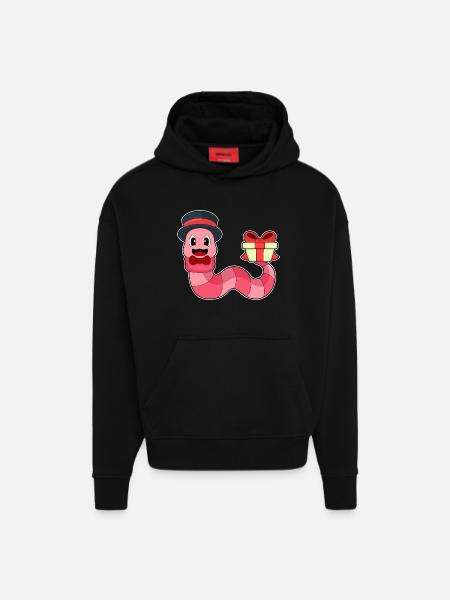 Worm Groom Package Wedding - Hoodie- made by SPREAD  - SOLID BLACK