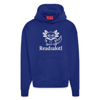 Lineart Readsalotl Axolotl Lecture - Hoodie- made by SPREAD  - Iconic Blue - Front
