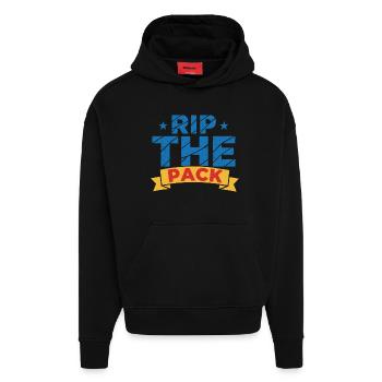 Rip The Pack Sammelkarten-Sammler-Boosterpaket - Hoodie- made by SPREAD  - SOLID BLACK - Vorne
