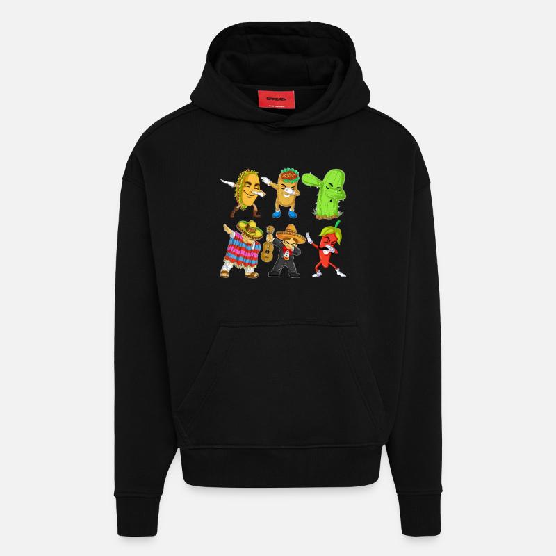 Cinco de Mayo Dab Shirt - Hoodie- made by SPREAD  - SOLID BLACK
