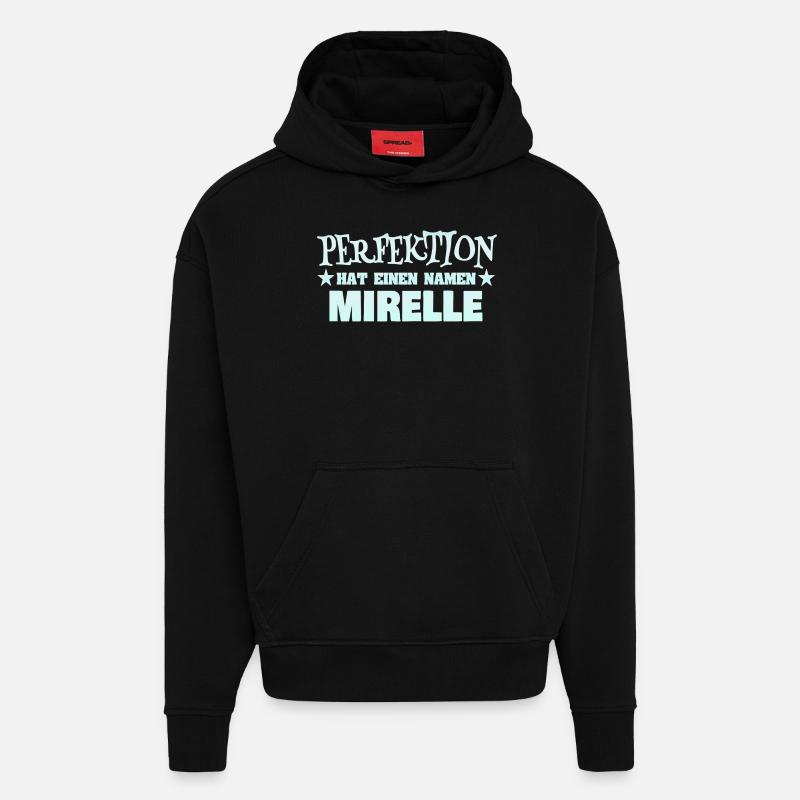 Mirelle - Sweat à capuche bio épais oversize fabriqué en UE - SOLID BLACK