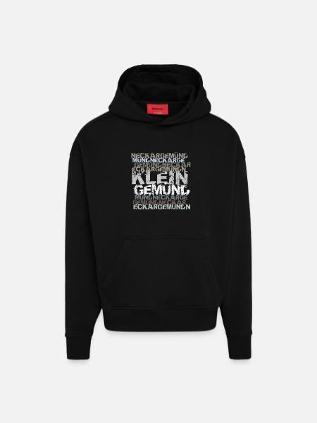 Neckargemünd - Kleingemuend - Hoodie- made by SPREAD - SOLID BLACK
