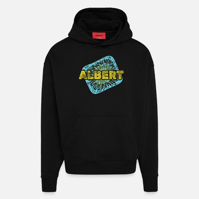 Albert als Freizeit - Hoodie- made by SPREAD  - SOLID BLACK