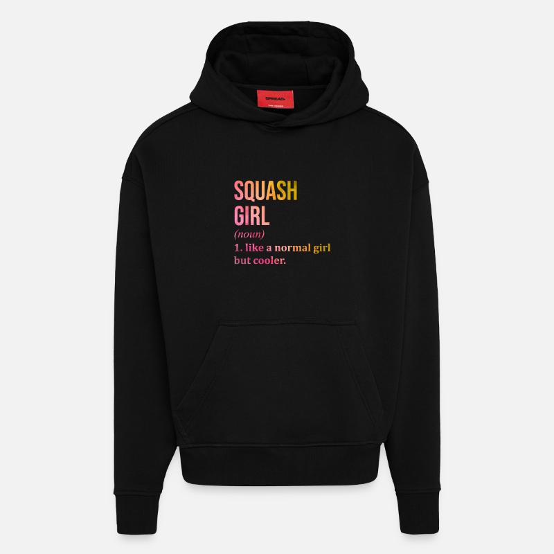 quetschen - Hoodie- made by SPREAD  - SOLID BLACK