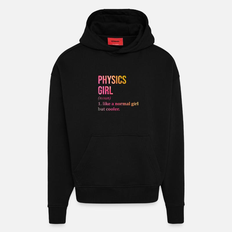 Physique - Sweat à capuche bio épais oversize fabriqué en UE - SOLID BLACK