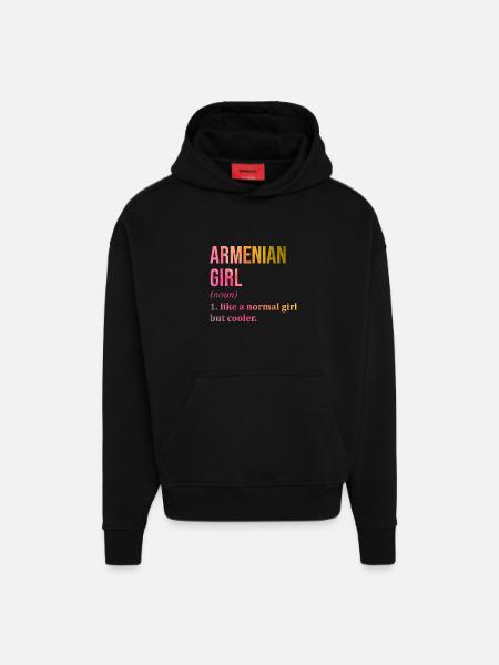 Armenia Armenia Armenia - Hoodie- made by SPREAD - SOLID BLACK