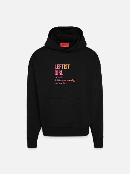 Linke Linke Linke Linke - Hoodie- made by SPREAD  - SOLID BLACK