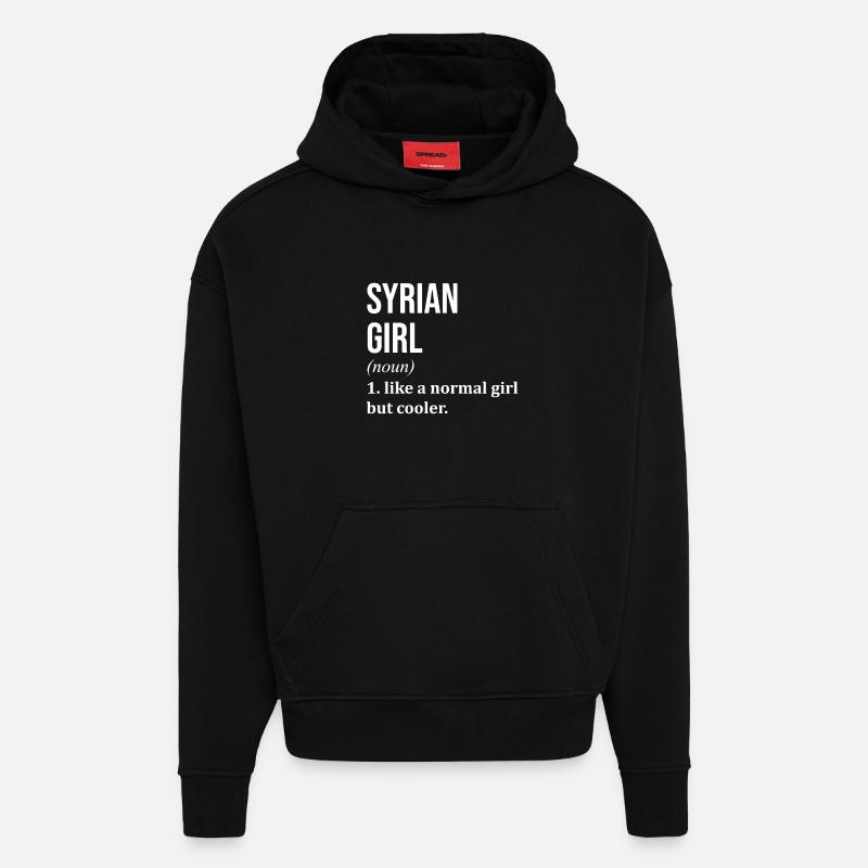 Syrien - Hoodie- made by SPREAD  - SOLID BLACK