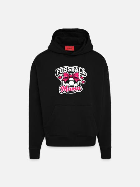Fußball Mama Stolze Mutter Geschenk - Hoodie- made by SPREAD  - SOLID BLACK