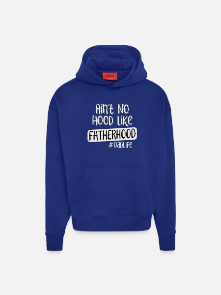 Father Saying Fatherhood DadLife - Hoodie- made by SPREAD - SOLID BLACK