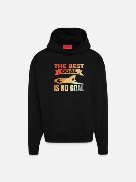 Goalkeeper Saying - Hoodie- made by SPREAD - SOLID BLACK