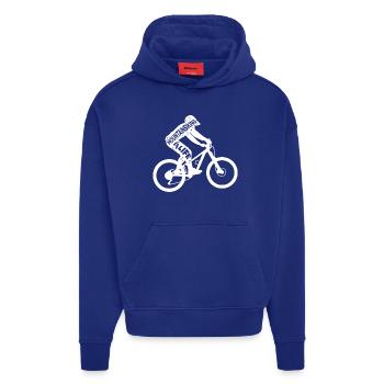 Mountainbike Motivationsspruch - Hoodie- made by SPREAD  - Iconic Blue - Vorne