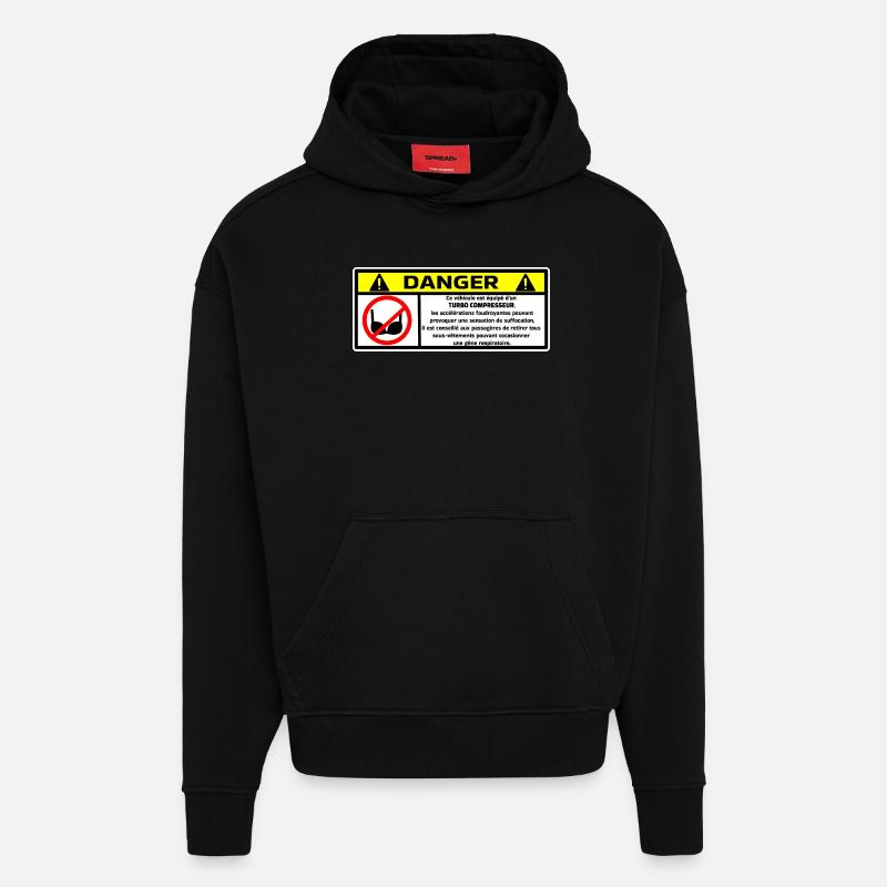 Stoßstange - Hoodie- made by SPREAD  - SOLID BLACK