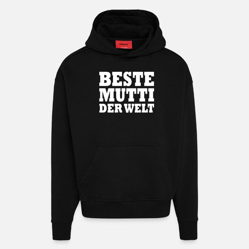 Beste mutti der welt - Hoodie- made by SPREAD - SOLID BLACK