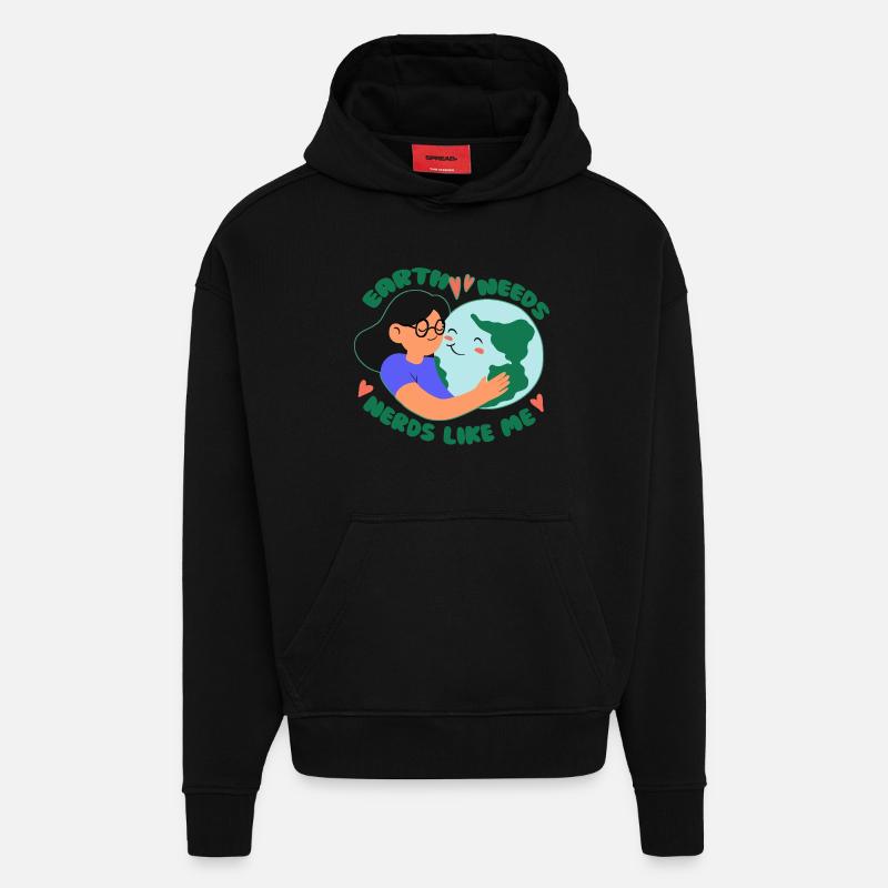Ecologist Ecology - Hoodie- made by SPREAD  - SOLID BLACK