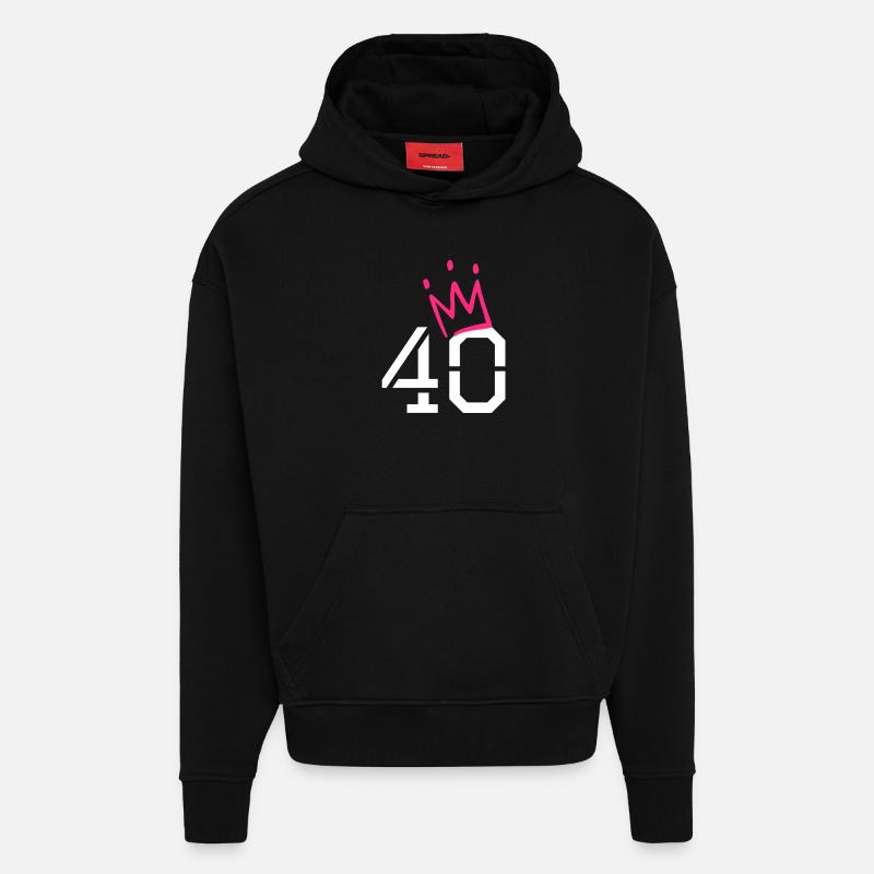 40 - Hoodie- made by SPREAD  - SOLID BLACK