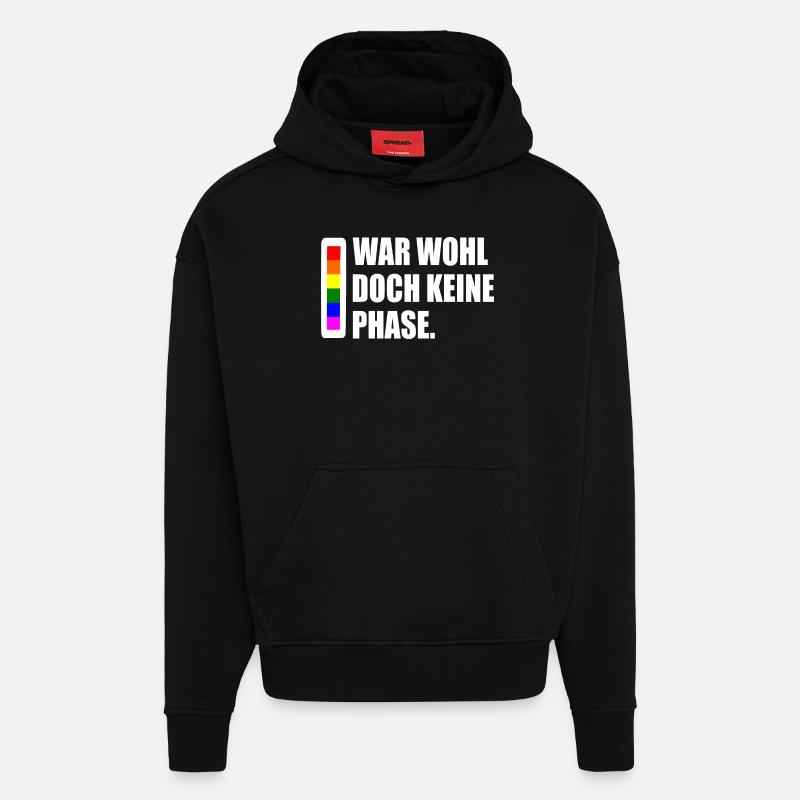 war wohl doch keine phase - Hoodie- made by SPREAD  - SOLID BLACK