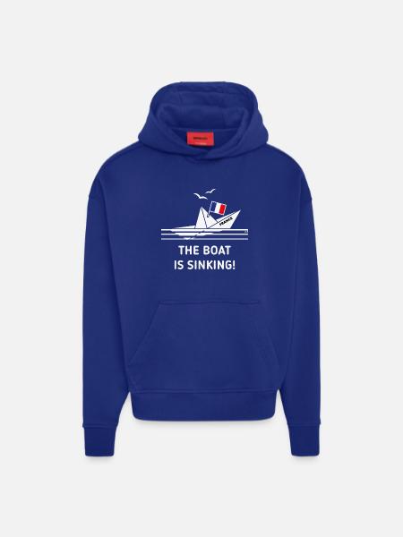 Das Boot sinkt! (Frankreich / NEG) - Hoodie- made by SPREAD  - SOLID BLACK