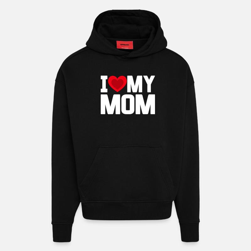Ich liebe meine Mutter - Hoodie- made by SPREAD - SOLID BLACK