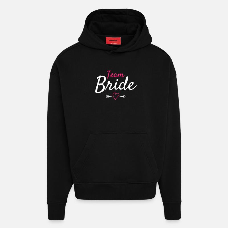 Team Braut - Hoodie- made by SPREAD - SOLID BLACK