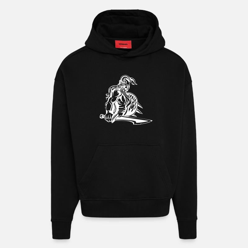 Starker Wikinger - Hoodie- made by SPREAD  - SOLID BLACK