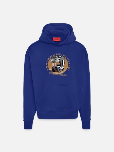 Off-Road Driver - Hoodie- made by SPREAD  - SOLID BLACK