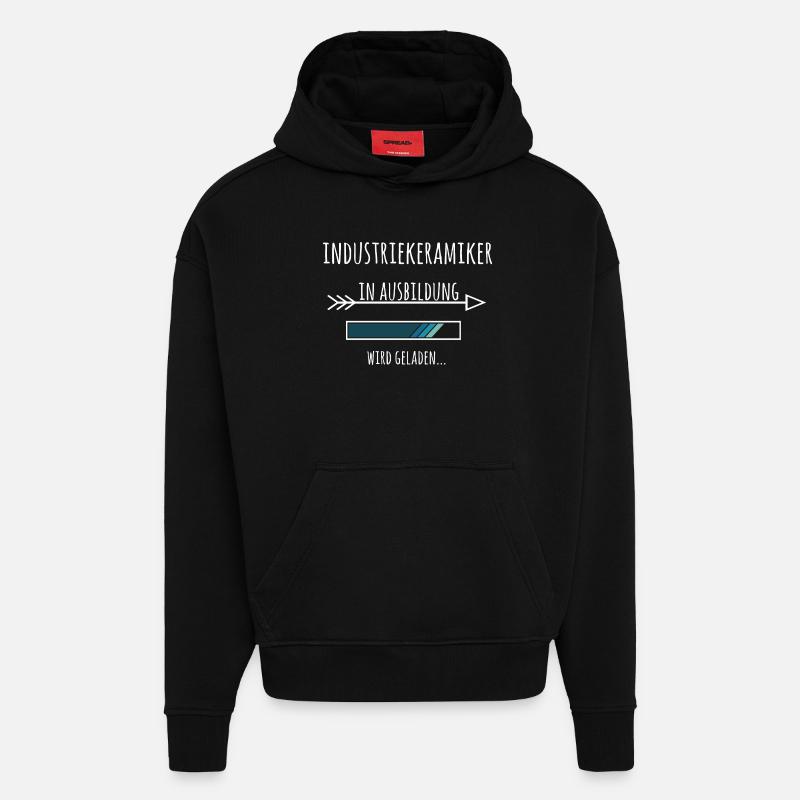 Industriekeramiker Ausbildung Beruf Geschenk - Hoodie- made by SPREAD  - SOLID BLACK