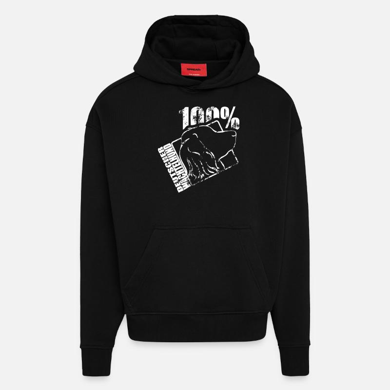 German Spaniel 100 - Hoodie- made by SPREAD - SOLID BLACK