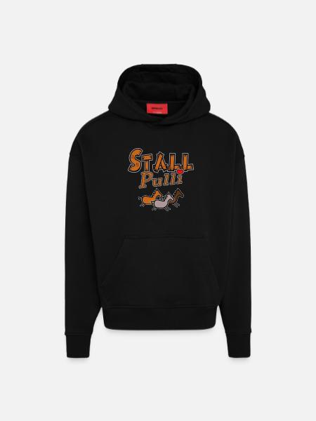 Stall Pulli - Hoodie- made by SPREAD - SOLID BLACK
