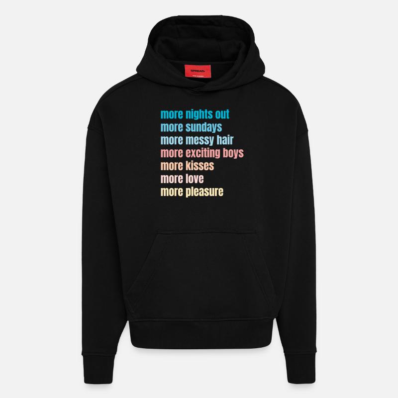 spass - Hoodie- made by SPREAD  - SOLID BLACK