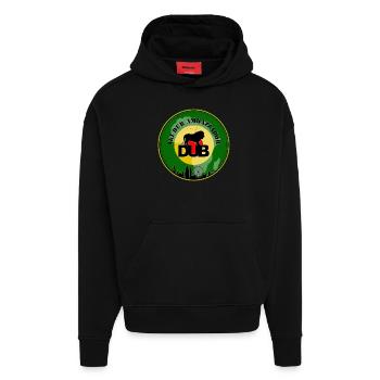 Dub Ambassadeur - Sweat à capuche bio épais oversize fabriqué en UE - SOLID BLACK - Devant