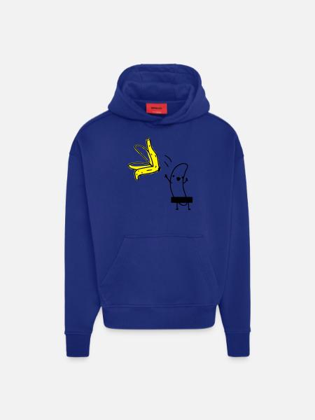 Striptease Banane - Hoodie- made by SPREAD - SOLID BLACK