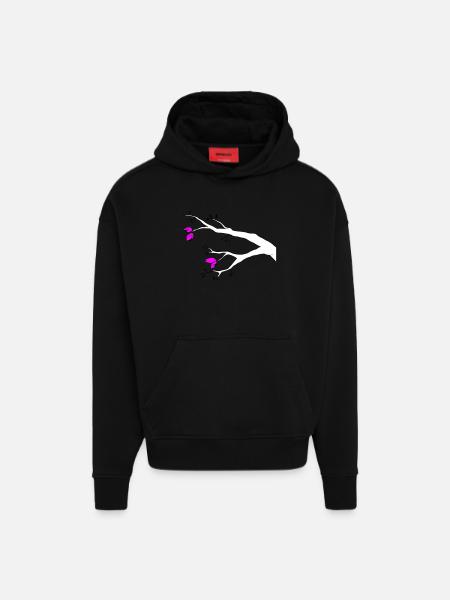Knospen - Hoodie- made by SPREAD - SOLID BLACK