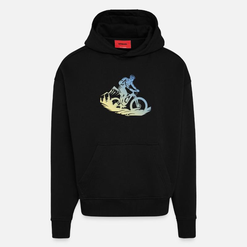 VTT VTT - Sweat à capuche bio épais oversize fabriqué en UE - SOLID BLACK