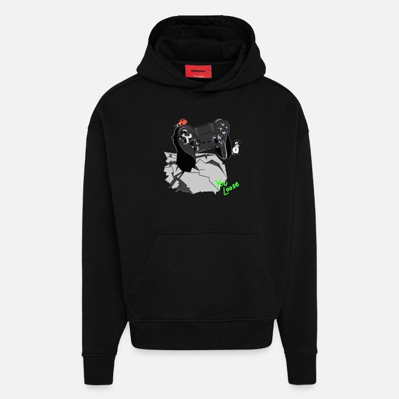 Controller Gamepad Wolly Sheepling - Hoodie- made by SPREAD  - SOLID BLACK