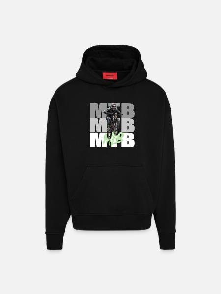 MTB - Hoodie- made by SPREAD - SOLID BLACK