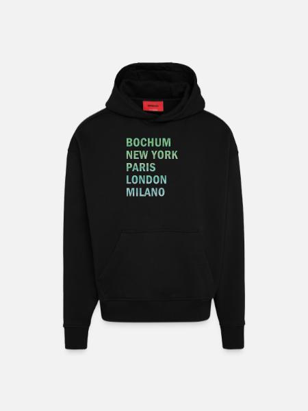 Metropole Bochum - Hoodie- made by SPREAD - SOLID BLACK