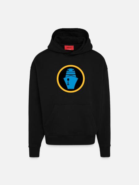 Ship | Cruise | Ferry - Hoodie- made by SPREAD  - SOLID BLACK