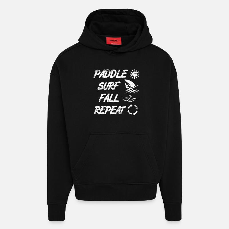 Windsurfer Spruch - Hoodie- made by SPREAD  - SOLID BLACK