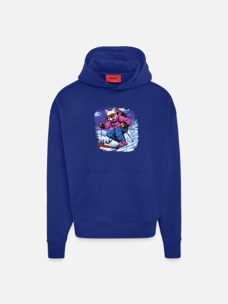 Katzen Telemark Ski - Hoodie- made by SPREAD  - SOLID BLACK